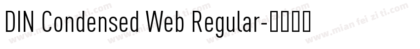 DIN Condensed Web Regular字体转换